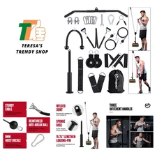 Pulley System Gym, Cable Weight Pulley System for Gym LAT Pulldown, Biceps Cu...