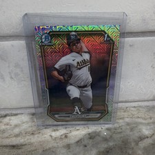 Gage Jump 2026 Bowman Chrome #BCP-15 Mojo Refractor 1st Bowman Athletics MLB