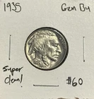 1935-P Buffalo Nickel Choice BU Uncirculated Full Horn