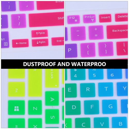 1pc -proof Silicone Keyboard Cover Compatible for Dell 137000 7370 - Zdjęcie 7 z 12