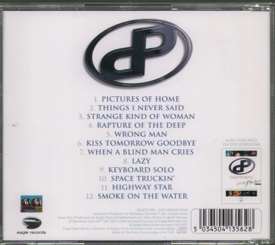 Deep Purple Live At Montreux 2006 - They All Came Down To Montreux CD Germany - Bild 3 von 3