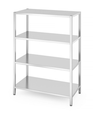 Hendi Lagerregal mit 4 Böden Kitchen Line aus Edelstahl 1200x600x1800mm