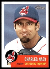Charles Nagy 2002 Topps Heritage #54 Indians MLB READ FREE SHIPPING AutographDen