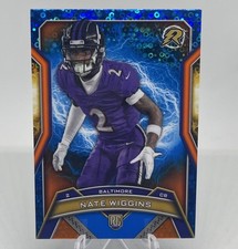 2025 Topps Resurgence Nate Wiggins (RC) Blue/Orange Spark Disco 108 Ravens