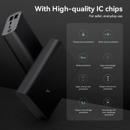 Xiaomi Mi Power Bank 3 Ultra Compact, 10000 mAh, Graphite Black Fast Ship - Picture 3 of 7