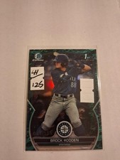 2023 Bowman Draft Chrome AQUA Lunar Crater Refractor /125 Brock Rodden
