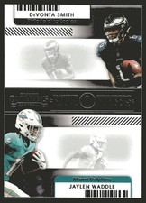 2021 Contenders #RN-DSM DeVonta Smith / Jaylen Waddle Round Numbers Rookie RC