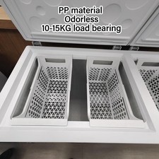 S Chest Freezer Basket Deep Freezer Organizer Bin Expandable PP Heavy Load OU