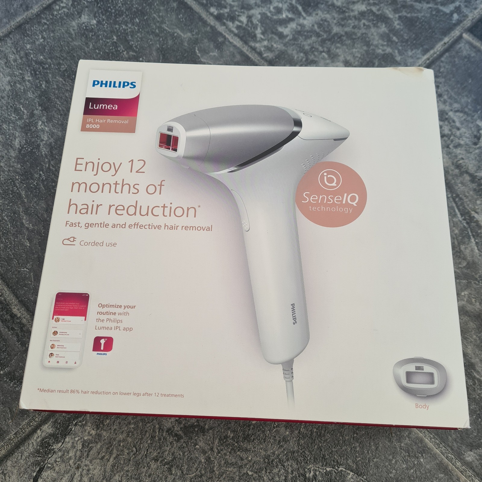 New Philips Lumea 8000 Series (BRI940/00) IPL Hair Remover with SenseIQ