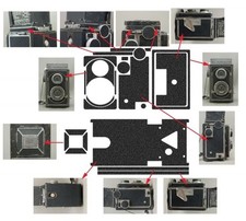 Camera Replacement Skin Leather w/VIDEO instruction  Zeiss Ikon Ikoflex  Japan