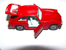 Corgi Toys No.327 Mgb Gt Sports Car Red Wsuitcase Diamond Headlights
