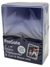(30) Pro Safe 130pt Top Loaders & Card Sleeves Combo Pack~Thick Cards~3 Packs