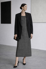 Maxi abito anni 70 nero argento | fatto a mano | broccato | look discoteca | taglia 38/40 |