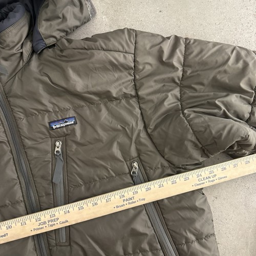 PATAGONA 2002 MENS MARS DAS GREEN GREY FULL ZIP PUFFER JACKET/ PARKA XL - Picture 3 of 5