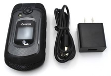 USED Kyocera DuraXE E4710 8GB Black Ultra Rugged Flip Phone GSM - AT T Unlocked