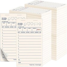 48 Pack Recycled Server Note Pads (Bulk) Total 2400 Sheets, Numbered,3.5 x 6.75"