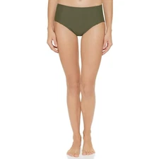 DKNY Women's Standard High Waisted Full Coverage Bikini Bottom Bathing Suit