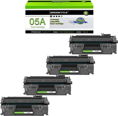 4PK Black Toner Fit for HP CE505A 05A LaserJet P2030 P2035D P2055N P2055X P2055d
