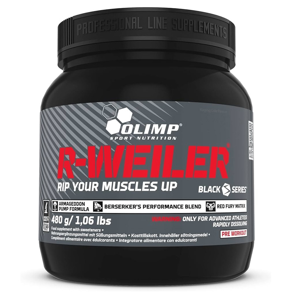 Olimp R-WEILER Pre-Workout 480g Cola: Distruggi ogni Limite in Palestra
