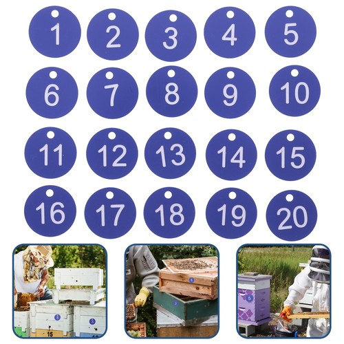 20 Pcs Nummernschild Büro Bienenstock-Nummernschild Aus Kunststoff - 第 1/12 張圖片