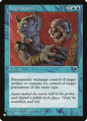 MTG Magic the Gathering Legerdemain (TMP-72/3168) The List MP - The List