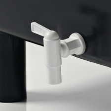 Ablaufhahn Kunststoff weiß 19,05 (¾Zoll)mm CRAEMER Ablasshahn Zapfhahn Ventil