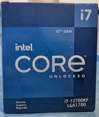 Intel Core i7-12700KF Prozessor (5 GHz, 12 Kerne, FCLGA1700) Boxed ohne Lüfter
