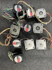 NEMA 17 Stepper Motors LOT OF 10 (some Vexta, Some Unused, No Chinese) See Pics