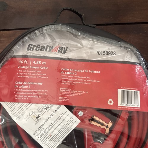 Greatway 16ft 2-Gauge Jumper Cable - Foto 2 di 3
