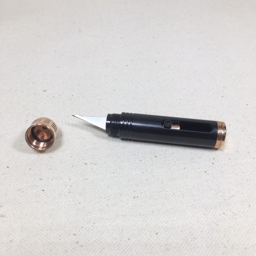 RARE!! COPPER VISION METAL DESIGN UTILITY POCKET KNIFE RAZOR EDC COLLECTIBLE USA - Picture 2 of 7