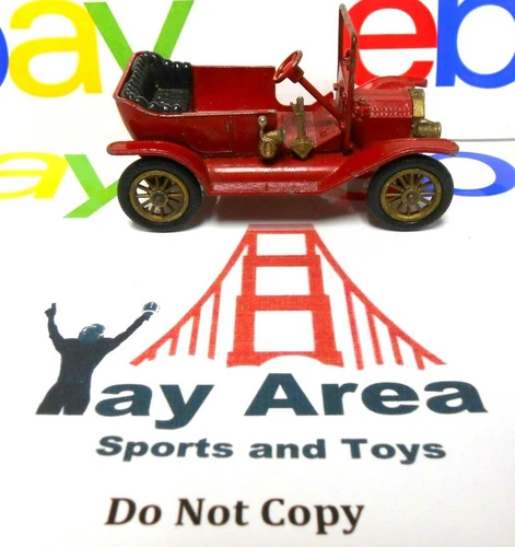 VINTAGE DIECAST MODELS OF YESTERYEAR LESNEY Matchbox 1911 Ford Model T Red Car