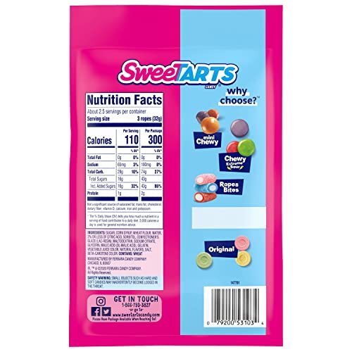 12er-Pack SweeTARTS weiche und zähe Seile Kirsche Punch 3 Unzen - Bild 3 von 7