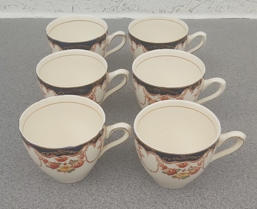 Vintage Myott Son & Co Rosemary Floral Tea Cup Saucer Plate Set Decorative China - Foto 14 di 20