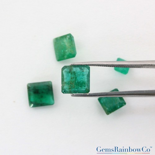 Natural Emerald Round, Oval, Octagon Faceted Loose Gemstones, Green Zambian #742 - Picture 9 of 29
