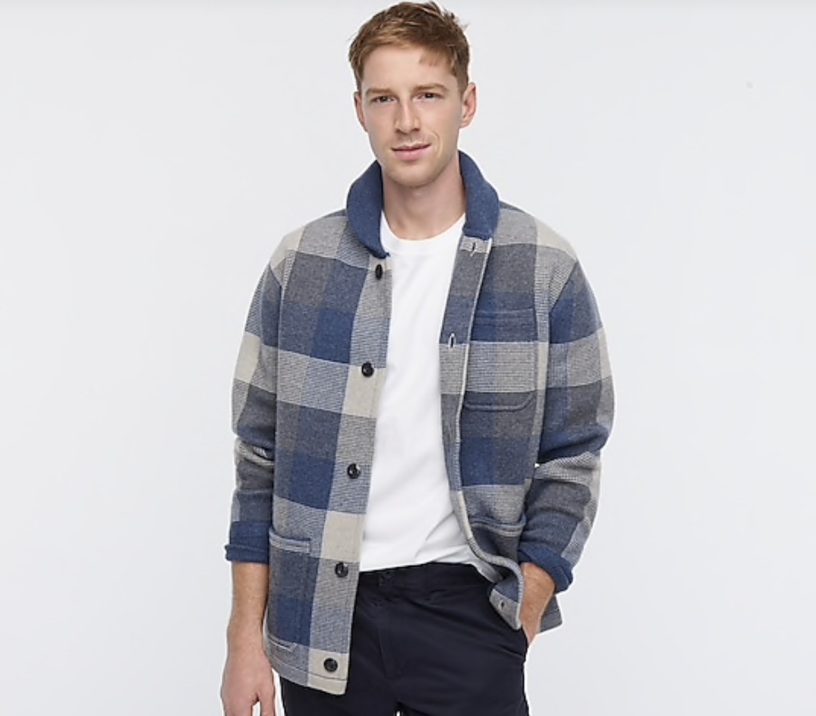 Barnes boiled merino wool chore jacket 