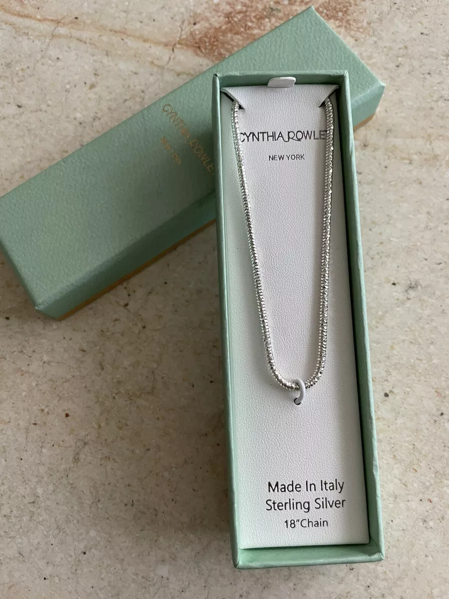 Cynthia rowley sterling silver chain deals