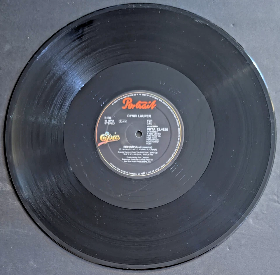 Cyndi Lauper She Bop Special Dance Mix Vinyl 1984 12" Record Import UK Maxi Foto 4 de 4