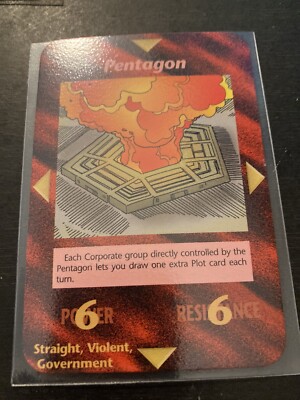 イルミナティカード　Terrorist Nuke Steve Jackson Games Illuminati INWO Terrorist Nuke & Pentagon NM