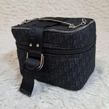 Christian Dior Trotter Chain Vanity Bag Pouch color Black fashion goods women