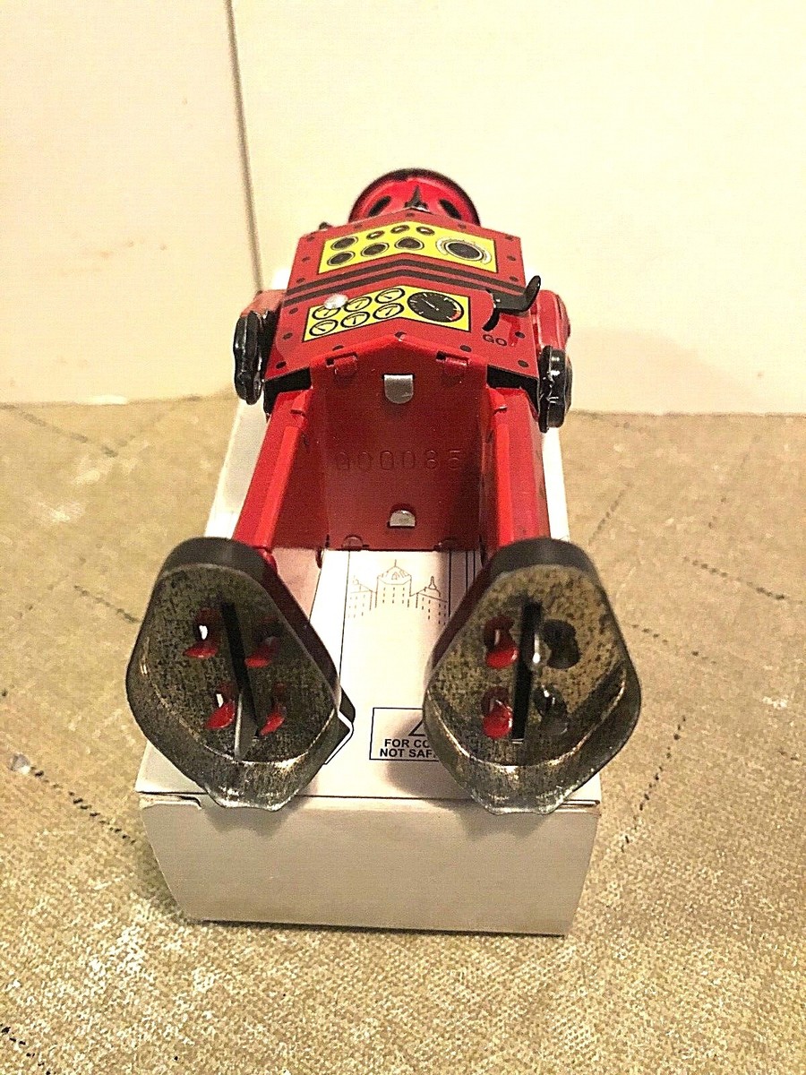 Robot Marcheur Mécanique Atomic Robot Man Rouge - St.John Tin Toy