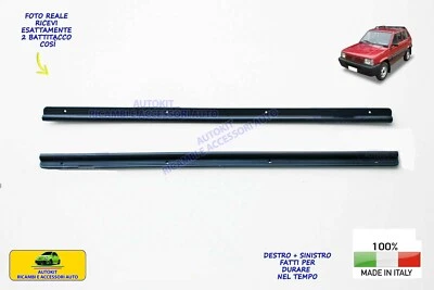 AUTOKIT Battitacco per Panda 141 -141A Batticalcagno DX SX Coppia Nero kit set 2 tacchi