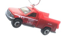 Christmas Ornament for Ford Dump/Utility Truck Red