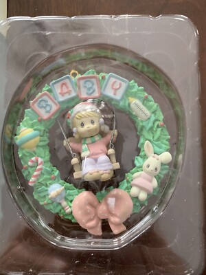 Precious Moments Christmas Ornament “Baby’s First Christmas Girl” New ...