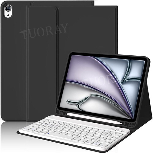For iPad 5/6/7/8/9/10/11th A16 Pro Air 11 Inch M3 2025 6/5/4th Gen Keyboard Case - Picture 7 of 62