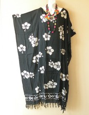 KG64 Floral Plus Batwing Tunic Kaftan Dolman Women Abaya Maxi Dress Up to 5X