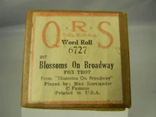  Blossoms On Broadway - QRS Player Piano Word Roll 6727 - PR3