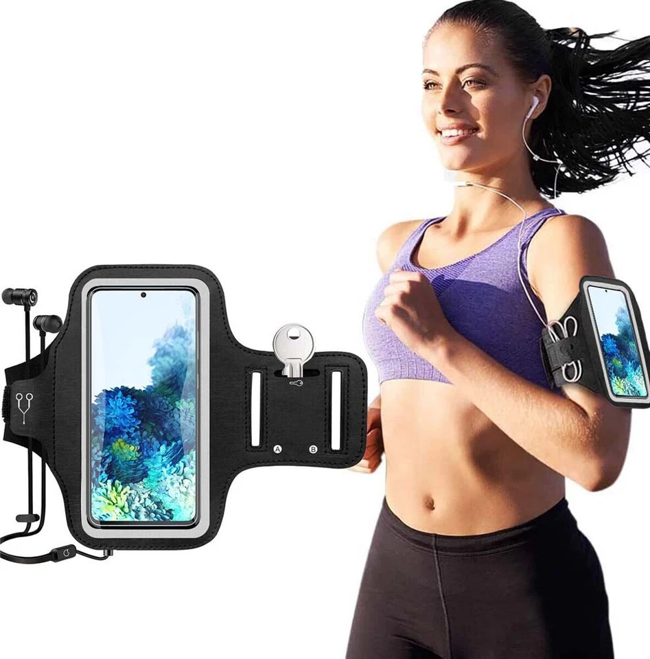 Waterproof Armband Case Sports Running Exercise Arm Band Phone Holder KeyBag LOT - Image 3 of 4