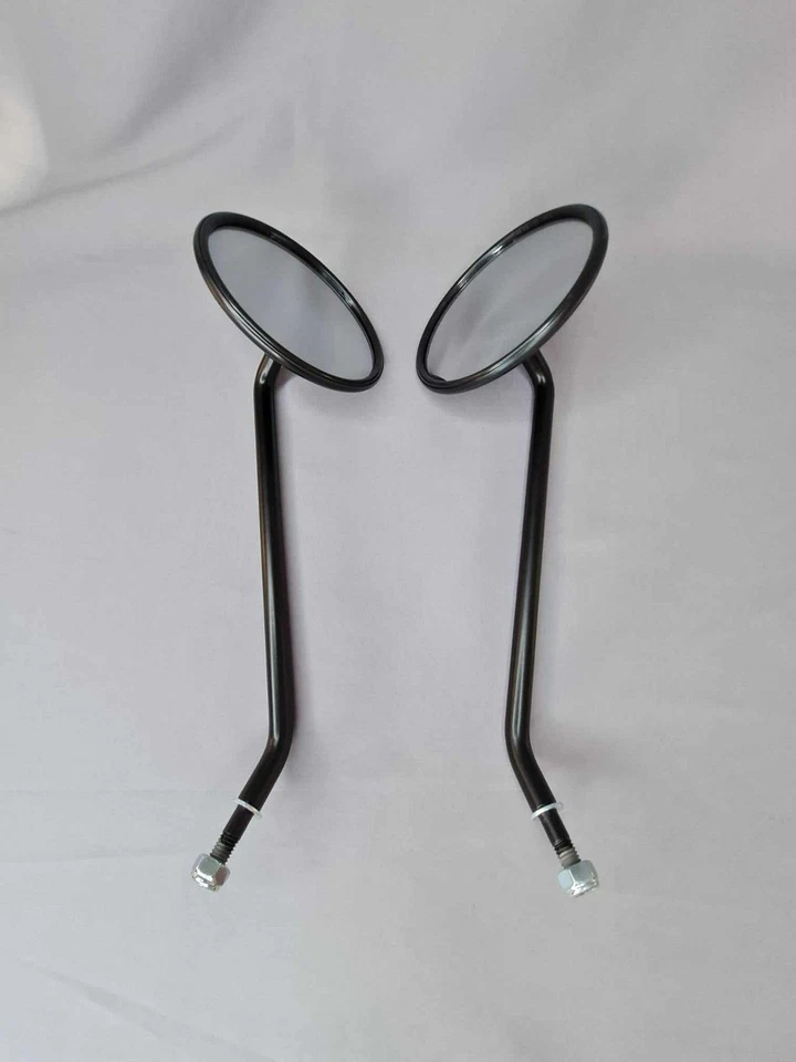 Espejos retrovisores izquierdo derecho redondos negros para BMW R45 R60 R65 R75 R80 R100 1973-1985 repuestos Foto 4 de 4