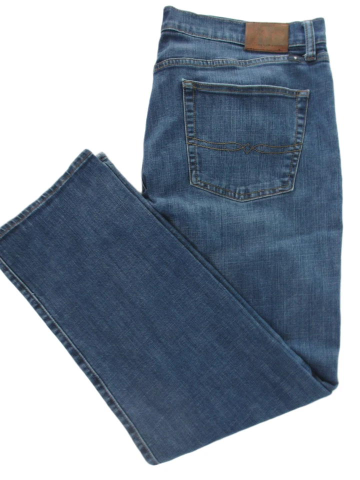 Pantalones de mezclilla Lucky Brand 363 para hombre 38X32 azul oscuro vintage pierna recta REAL 42W X32L Foto 3 de 4
