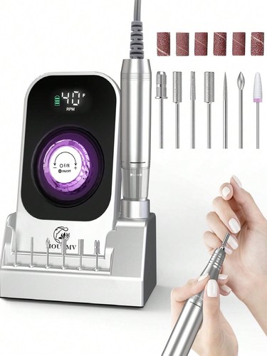 Watso-Portable Nail Drill Electric File, 40000RPM Portable Nail File Machine,Cor - Picture 28 of 66